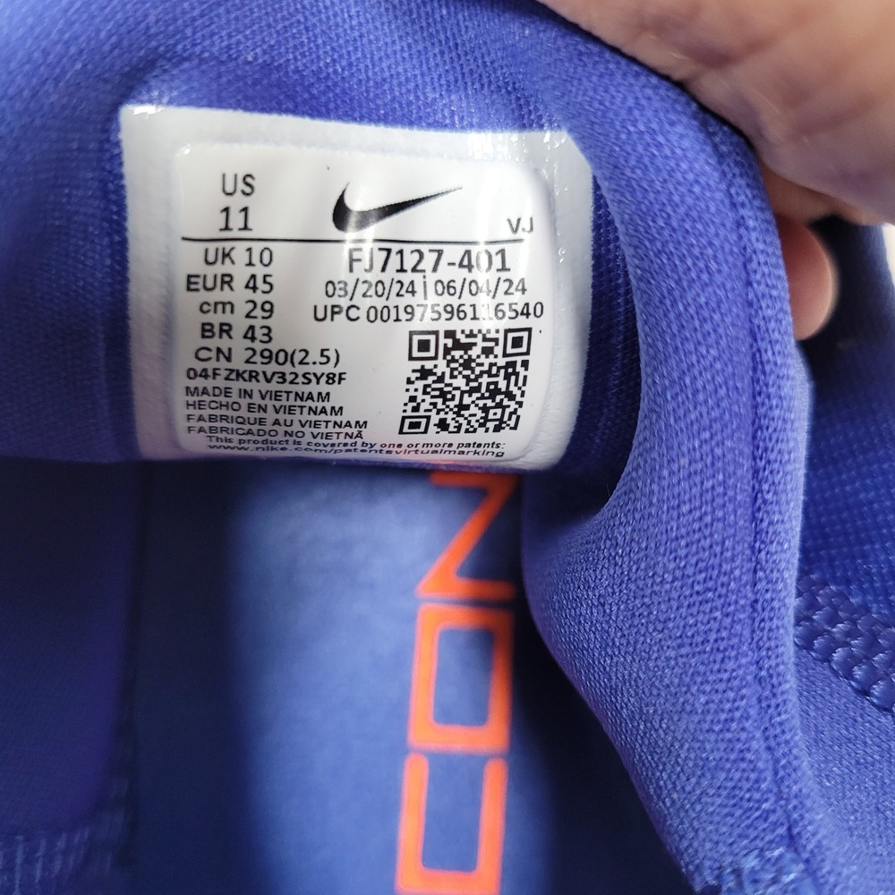 Nike Free Metcon 5 Mens Training Shoes Blue White FJ7127-401 Size 11 - Picture 4 of 8